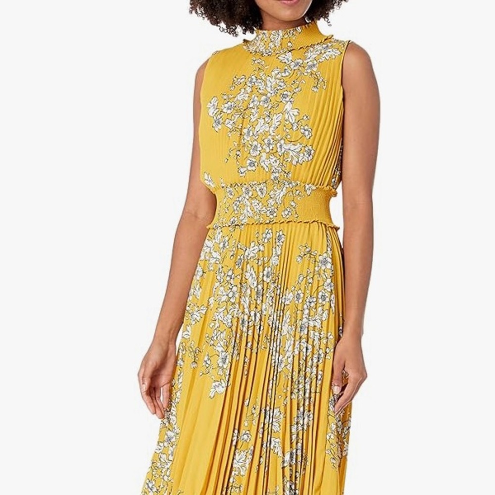 Nanette Lepore Yellow Floral Dress